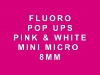 Fluoro Pop Ups Pink & White Mini Micro 8mm