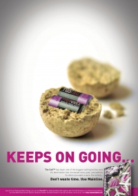 Keeps on going...New Cell Advert 2013